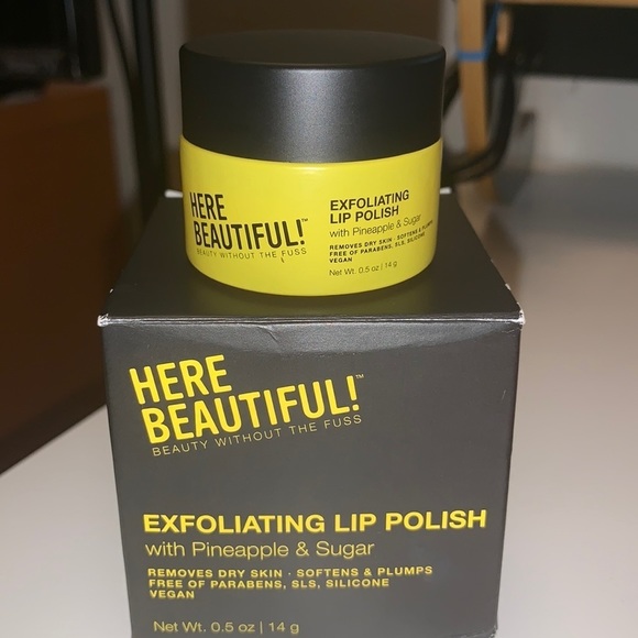 𝅺here Beautiful Exfoliating Lip Polish w/ Pineapple and Sugar - Picture 1 of 5
